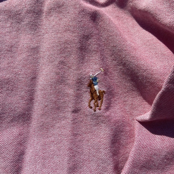 Polo Ralph Lauren Salmon Oxford Shirt, Size Medium - Picture 2 of 4